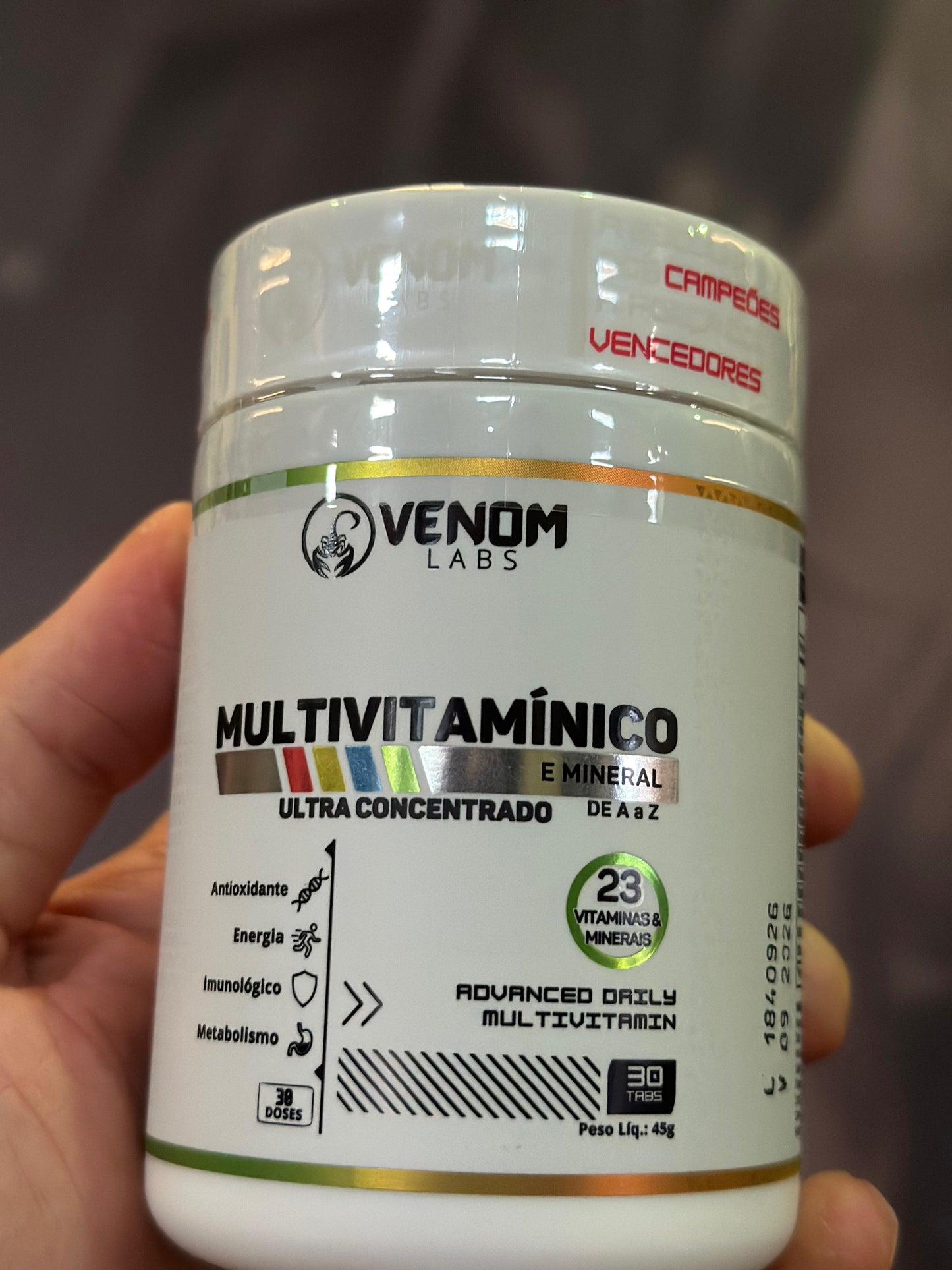 Multivitamínico Ultraconcentrado 30 Tabs (30 Doses) - Venom Labs