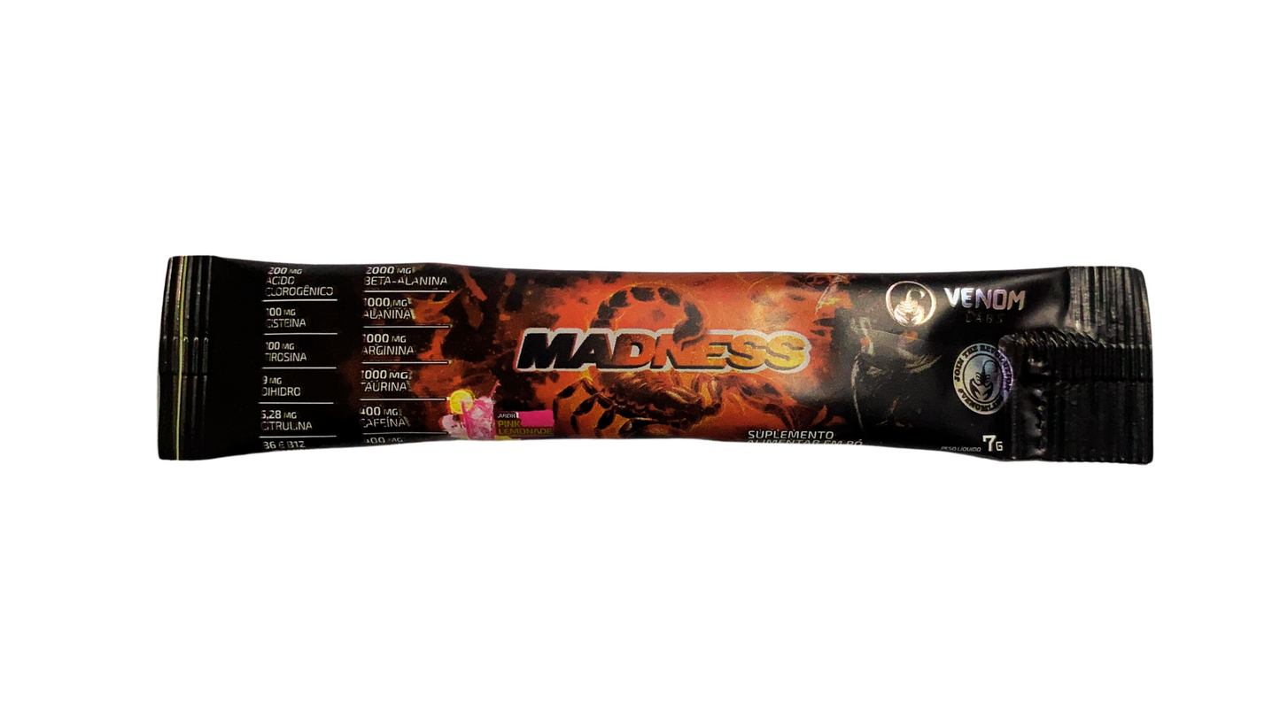 MADNESS Pré Treino (sachê / dose única) – Venom Labs