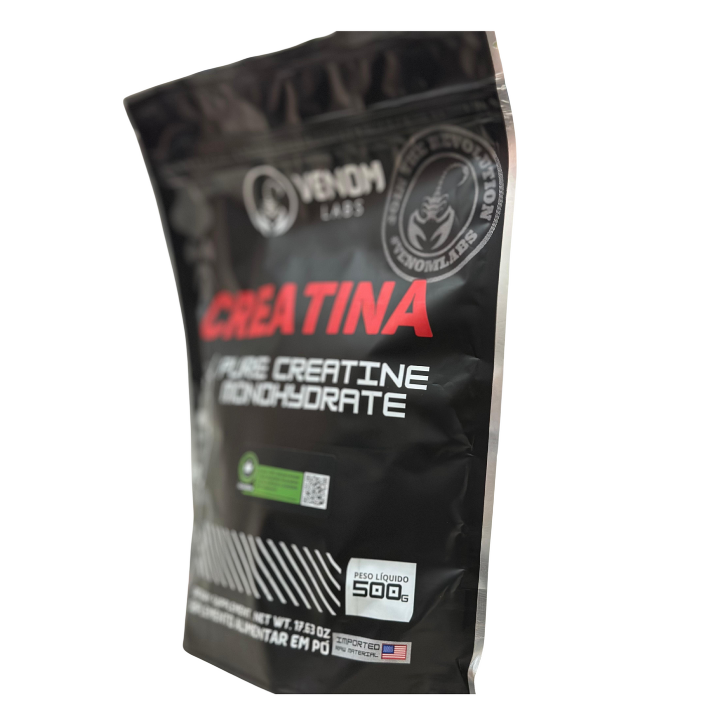 Creatina 100% pura 500g Refil - Venom Labs (laudada com 100% pureza pela Coopenutri & Abenutri)
