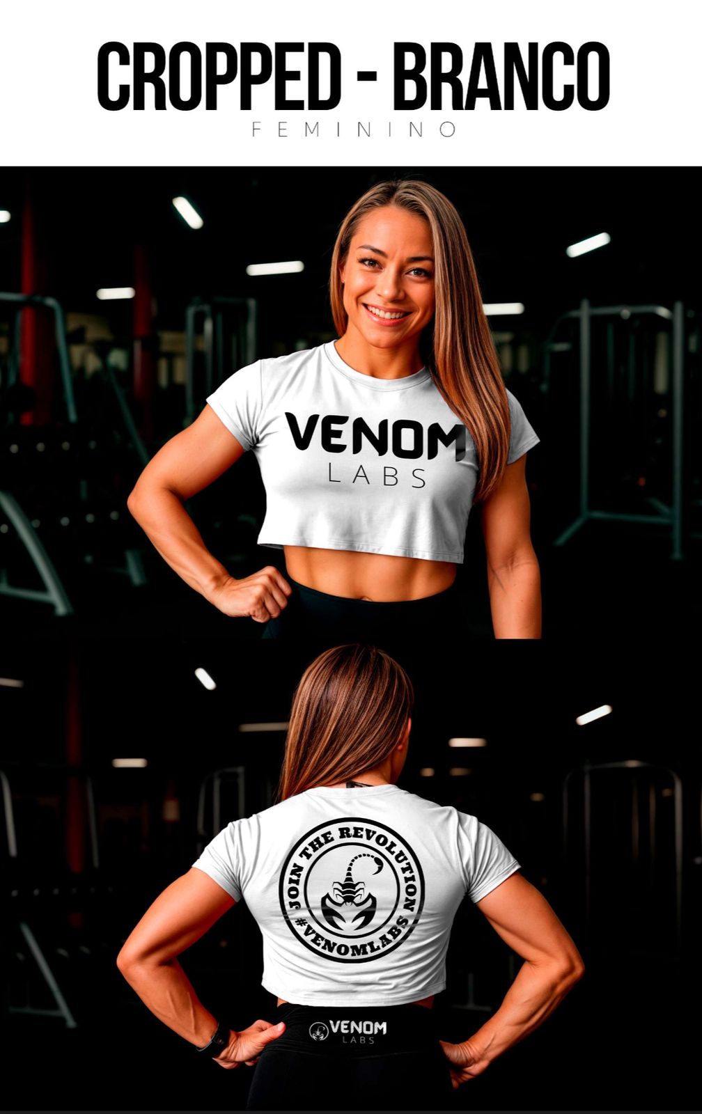 CROPPED FEMININO (MALHA FRIA) - Venom Labs