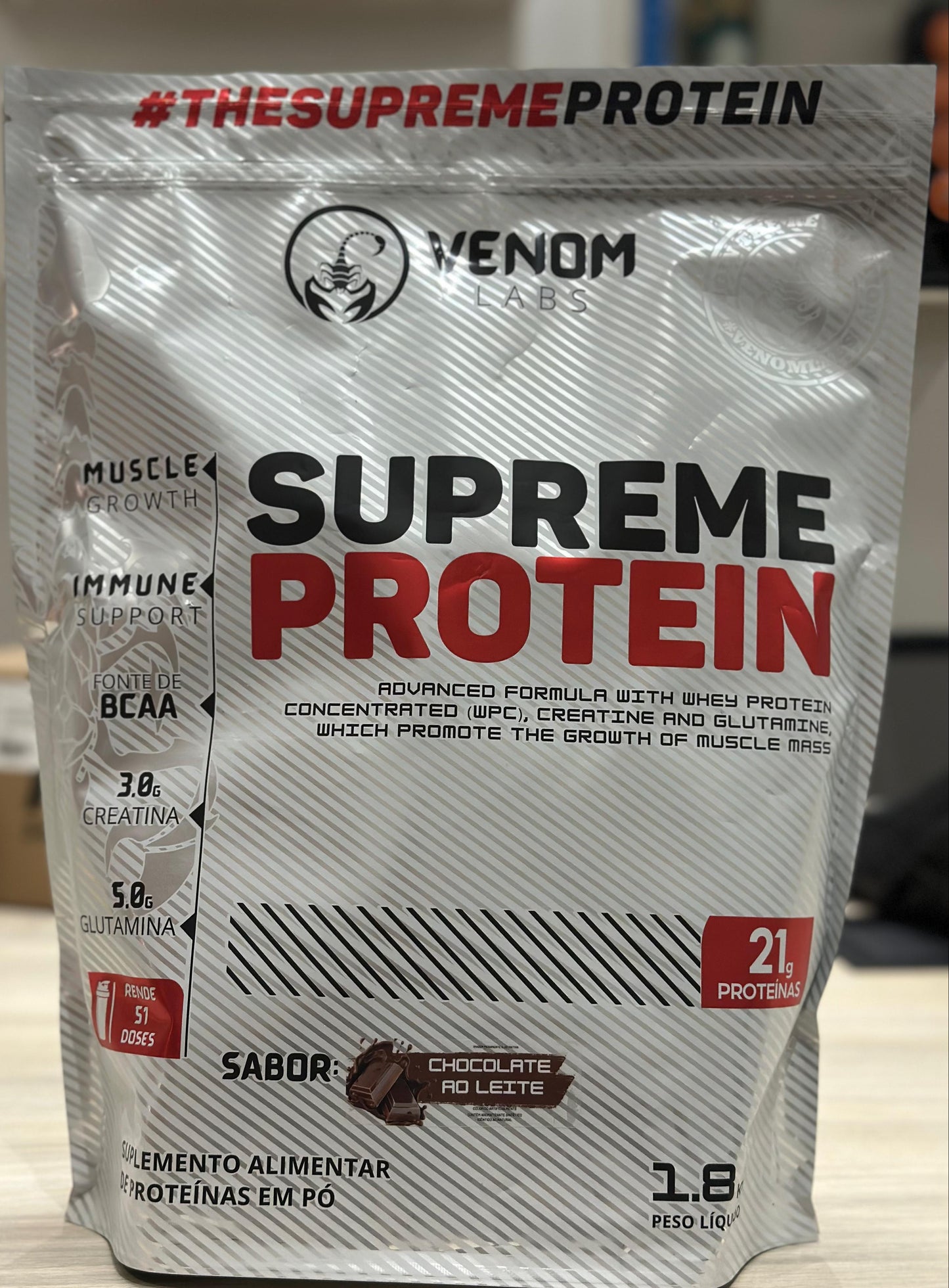 Supreme Whey 100% Concentrado Protein 1,8 Kg Refil