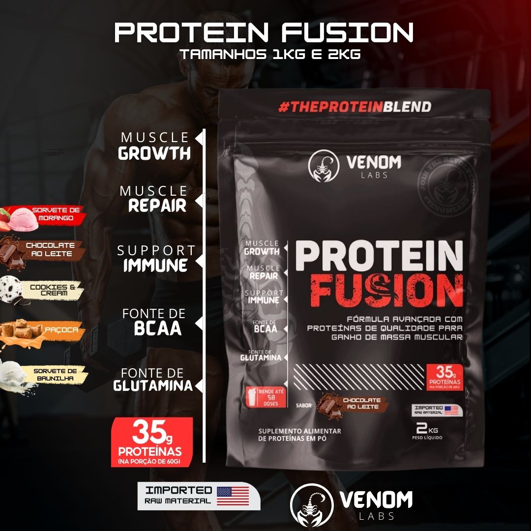 Protein Fusion 2kg (35g proteínas por porção) Venom Labs