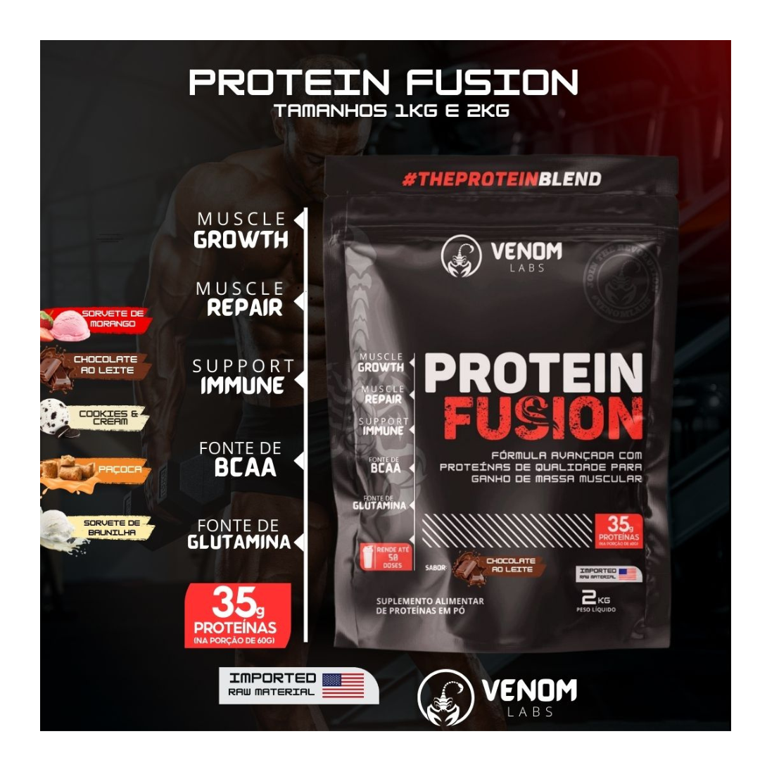 Protein Fusion 1kg (35g proteínas) Venom Labs