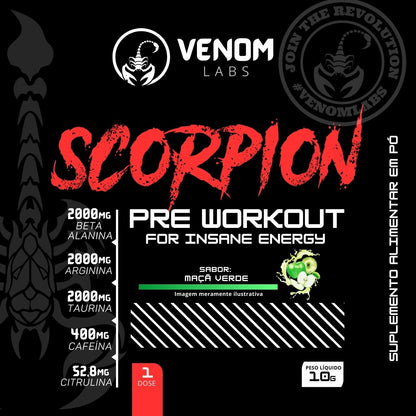 Scorpion Pré Treino (sachê / dose única) – Venom Labs
