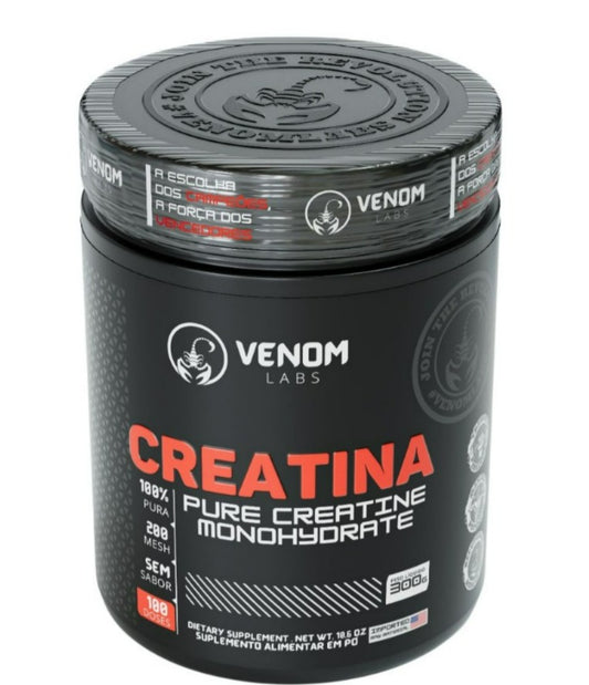 Creatina 100% 300g - Venom Labs (100% pureza nos laudos Abenutri e Coopenutri)