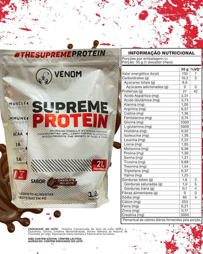Supreme Whey 100% Concentrado Protein 1,8 Kg Refil
